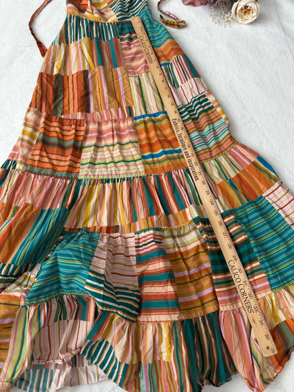 ALÉMAIS Sloane Tiered Midi Dress AUS 6 - Picture 6 of 14